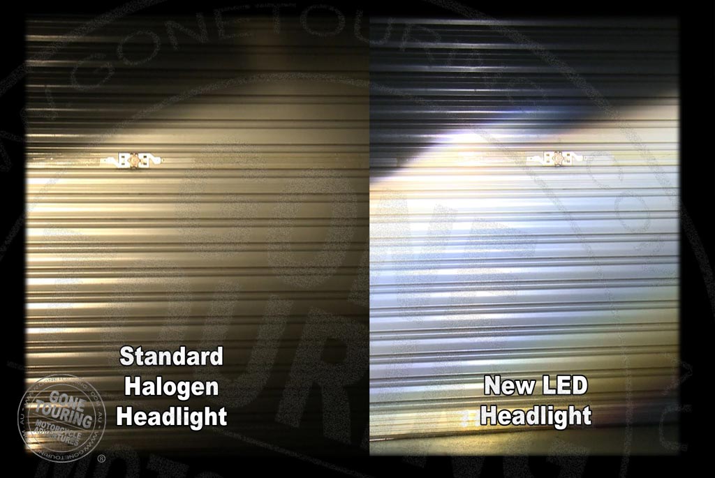 The difference between the standard headlamp and new LED headlamp