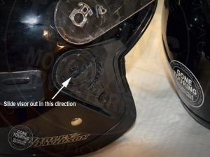 How to change a visor on a Motorcycle Helmet - Gone Touring